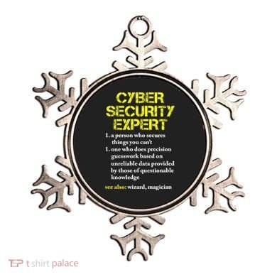 Funny Cybersecurity Definition Expert Computer Engineer TShirt Ornament