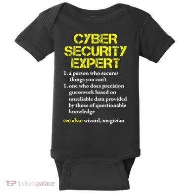 Funny Cybersecurity Definition Expert Computer Engineer TShirt Baby Bodysuit