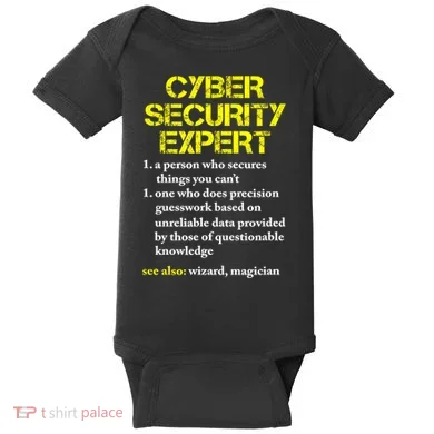 Funny Cybersecurity Definition Expert Computer Engineer TShirt Baby Bodysuit