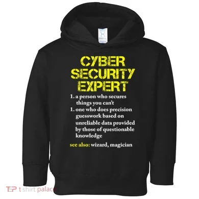 Funny Cybersecurity Definition Expert Computer Engineer TShirt Toddler Hoodie