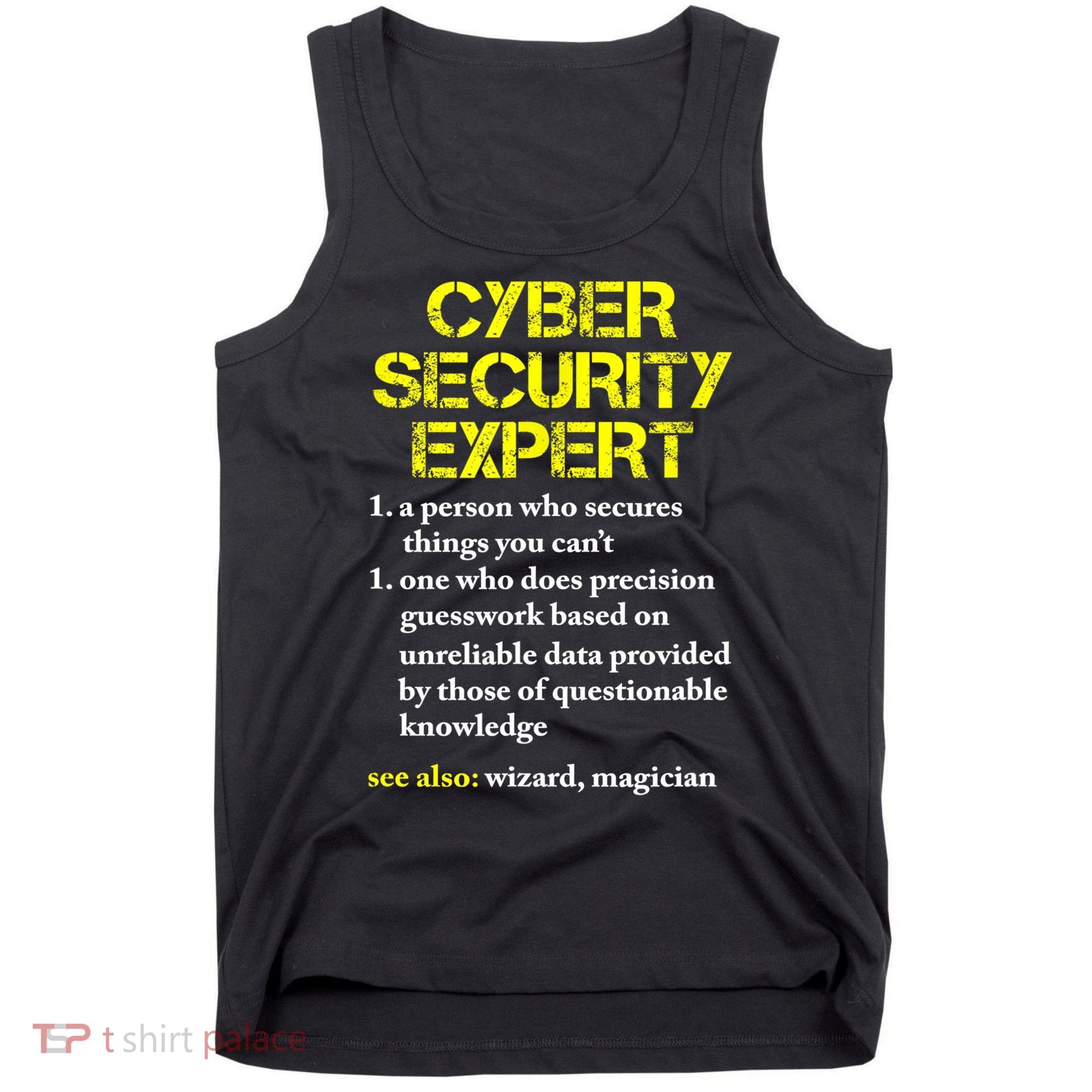 Funny Cybersecurity Definition Expert Computer Engineer TShirt Tank Top