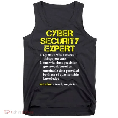 Funny Cybersecurity Definition Expert Computer Engineer TShirt Tank Top