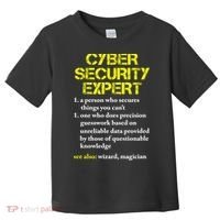 Funny Cybersecurity Definition Expert Computer Engineer TShirt Toddler T-Shirt thumb 0