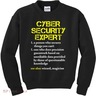 Funny Cybersecurity Definition Expert Computer Engineer TShirt Kids Sweatshirt