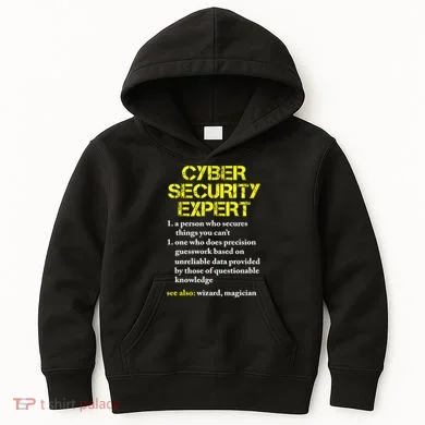 Funny Cybersecurity Definition Expert Computer Engineer TShirt Kids Hoodie