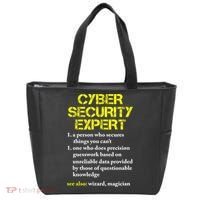 Funny Cybersecurity Definition Expert Computer Engineer TShirt Tote Bag thumb 0
