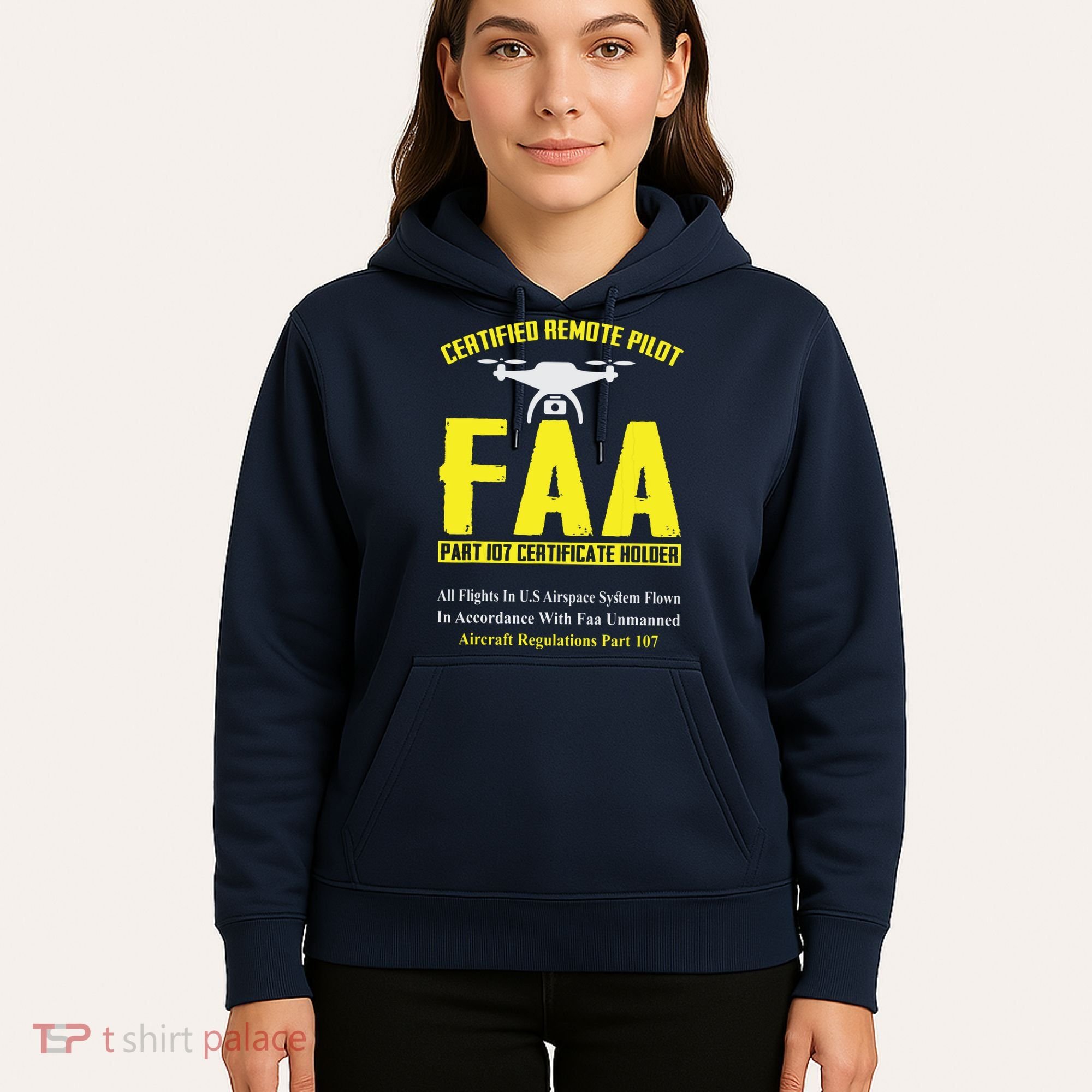 FAA Certified Drone Pilot Funny Remote Pilots Drone Life Hoodie