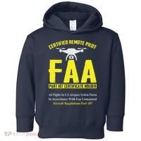 FAA Certified Drone Pilot Funny Remote Pilots Drone Life Toddler Hoodie thumb 0