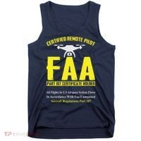 FAA Certified Drone Pilot Funny Remote Pilots Drone Life Tank Top thumb 0