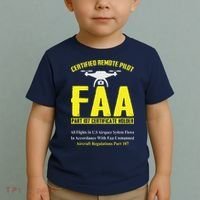FAA Certified Drone Pilot Funny Remote Pilots Drone Life Toddler T-Shirt thumb 2