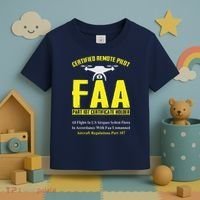 FAA Certified Drone Pilot Funny Remote Pilots Drone Life Toddler T-Shirt thumb 3