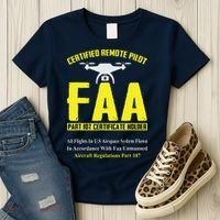 FAA Certified Drone Pilot Funny Remote Pilots Drone Life Women's T-Shirt thumb 3
