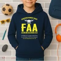 FAA Certified Drone Pilot Funny Remote Pilots Drone Life Kids Hoodie thumb 2