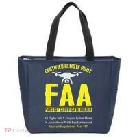 FAA Certified Drone Pilot Funny Remote Pilots Drone Life Tote Bag thumb 0
