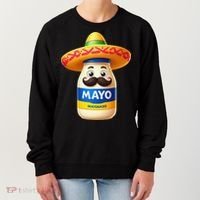 Funny Cinco De Mayo Mayonnaise Bottle Mexican Fiesta Pun Women's Sweatshirt thumb 0