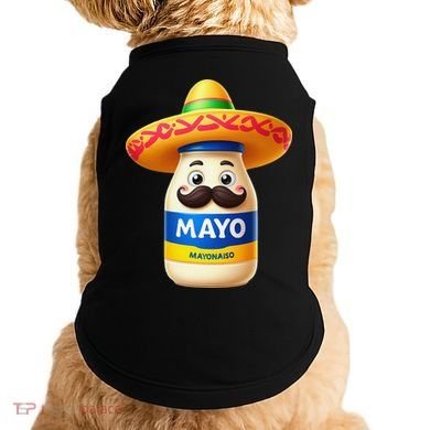 Funny Cinco De Mayo Mayonnaise Bottle Mexican Fiesta Pun Doggie Tank
