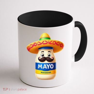 Funny Cinco De Mayo Mayonnaise Bottle Mexican Fiesta Pun Coffee Mug back