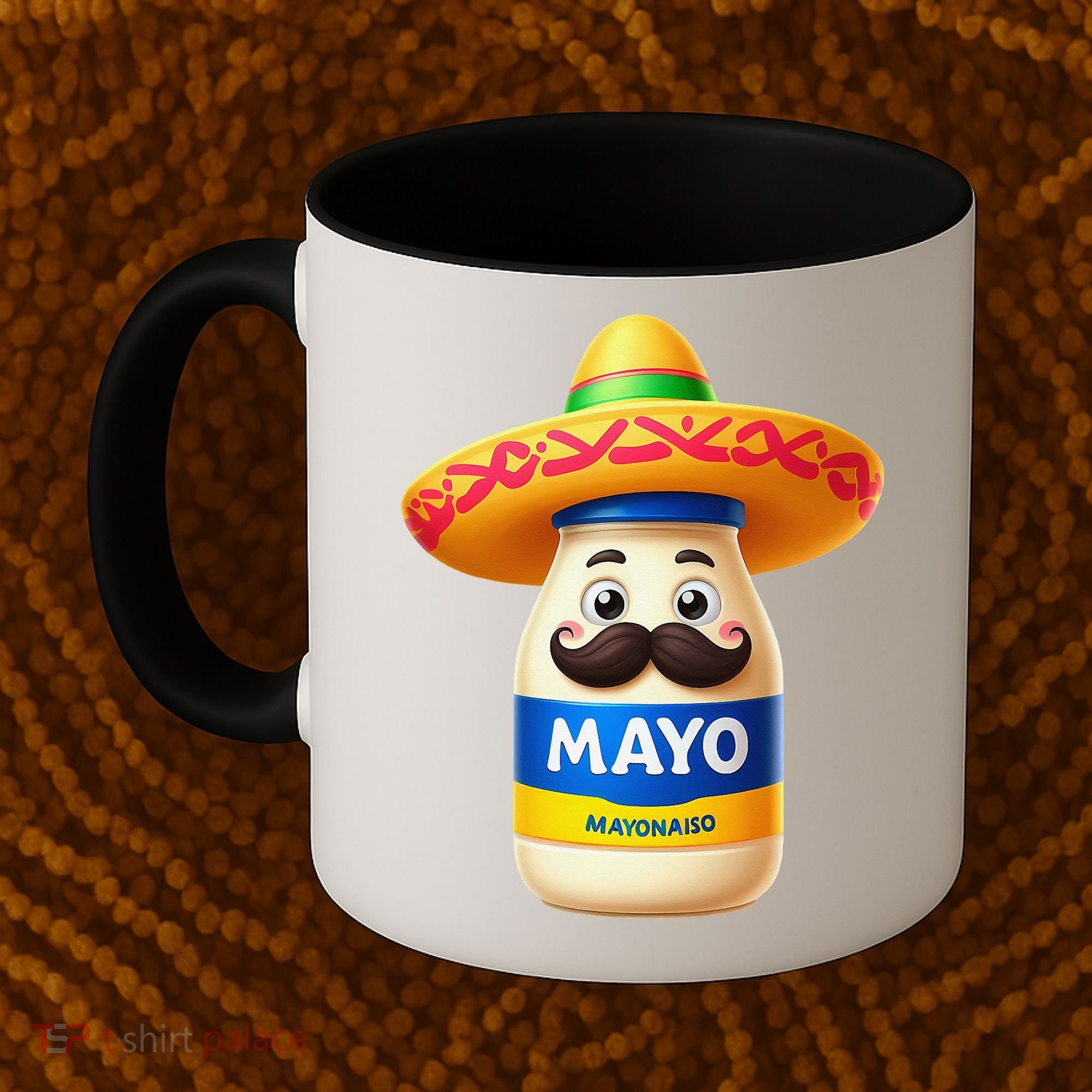 Funny Cinco De Mayo Mayonnaise Bottle Mexican Fiesta Pun Coffee Mug