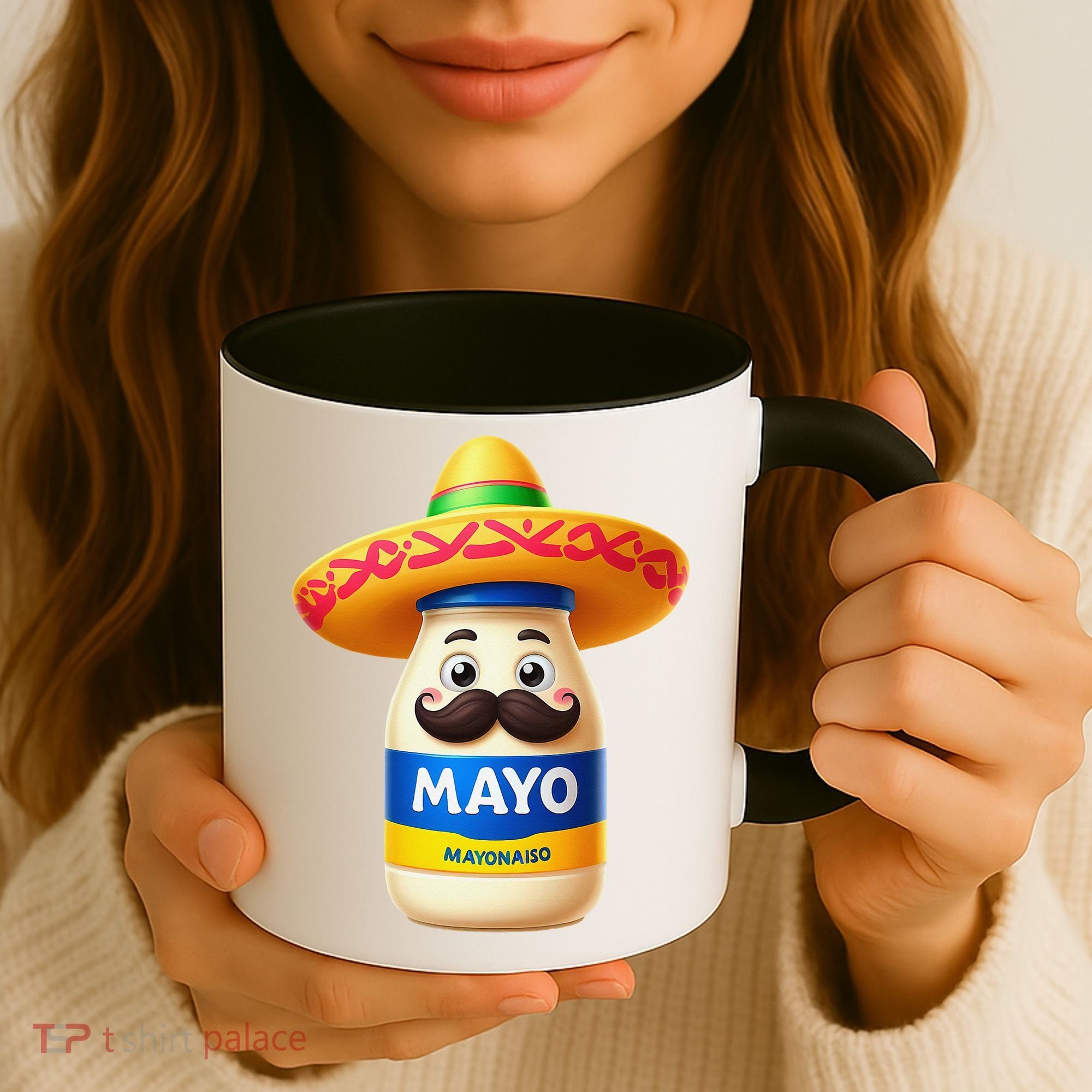 Funny Cinco De Mayo Mayonnaise Bottle Mexican Fiesta Pun Coffee Mug