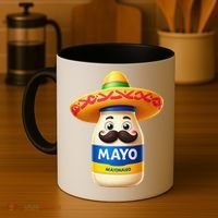 Funny Cinco De Mayo Mayonnaise Bottle Mexican Fiesta Pun Coffee Mug thumb 4
