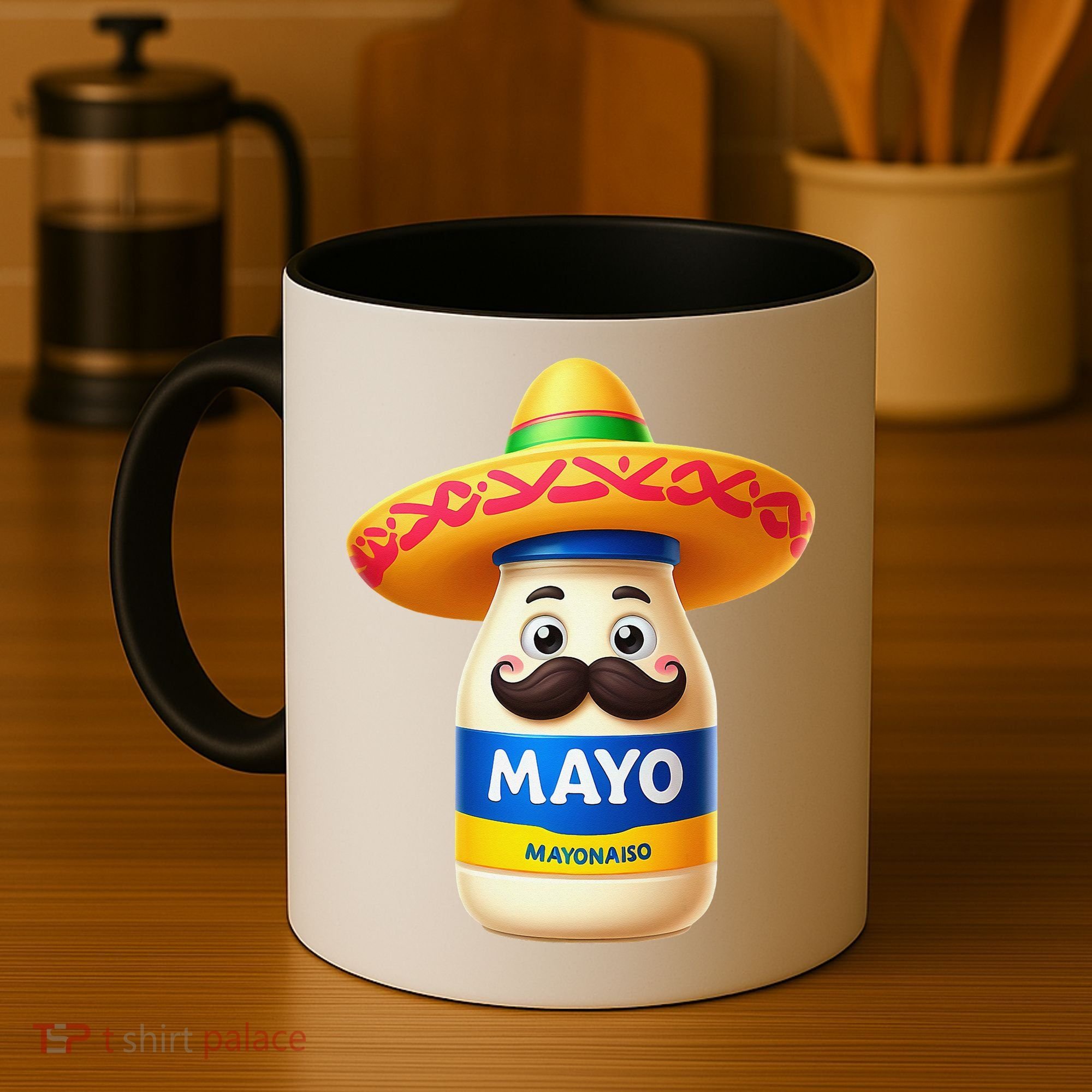Funny Cinco De Mayo Mayonnaise Bottle Mexican Fiesta Pun Coffee Mug