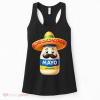 Funny Cinco De Mayo Mayonnaise Bottle Mexican Fiesta Pun Women's Tank Top thumb 0