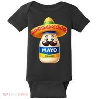 Funny Cinco De Mayo Mayonnaise Bottle Mexican Fiesta Pun Baby Bodysuit thumb 0