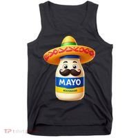 Funny Cinco De Mayo Mayonnaise Bottle Mexican Fiesta Pun Tank Top thumb 0
