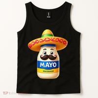 Funny Cinco De Mayo Mayonnaise Bottle Mexican Fiesta Pun Tank Top thumb 2