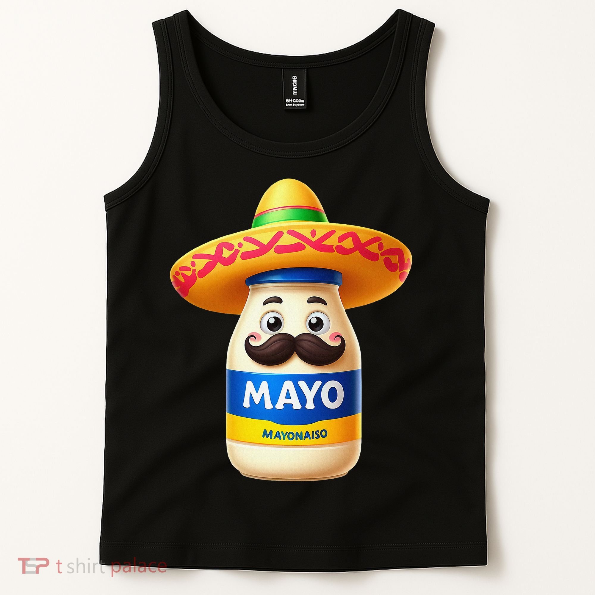 Funny Cinco De Mayo Mayonnaise Bottle Mexican Fiesta Pun Tank Top