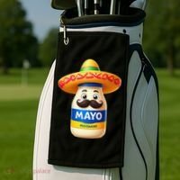 Funny Cinco De Mayo Mayonnaise Bottle Mexican Fiesta Pun Golf Towel thumb 2