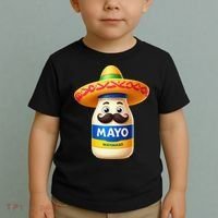Funny Cinco De Mayo Mayonnaise Bottle Mexican Fiesta Pun Toddler T-Shirt thumb 2