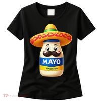 Funny Cinco De Mayo Mayonnaise Bottle Mexican Fiesta Pun Women's T-Shirt thumb 0