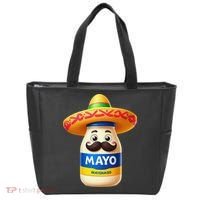 Funny Cinco De Mayo Mayonnaise Bottle Mexican Fiesta Pun Tote Bag thumb 0