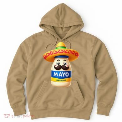 Funny Cinco De Mayo Mayonnaise Bottle Mexican Fiesta Pun Hoodie