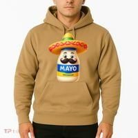 Funny Cinco De Mayo Mayonnaise Bottle Mexican Fiesta Pun Hoodie thumb 2