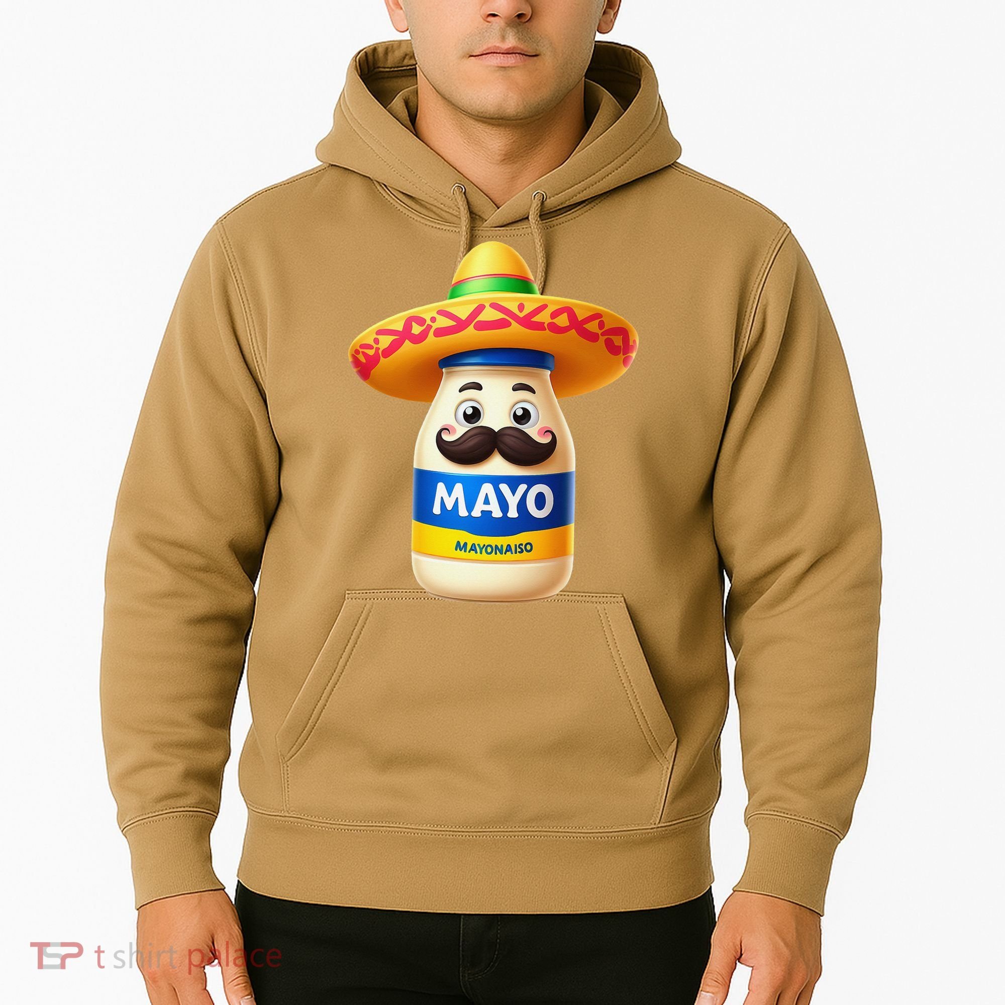 Funny Cinco De Mayo Mayonnaise Bottle Mexican Fiesta Pun Hoodie