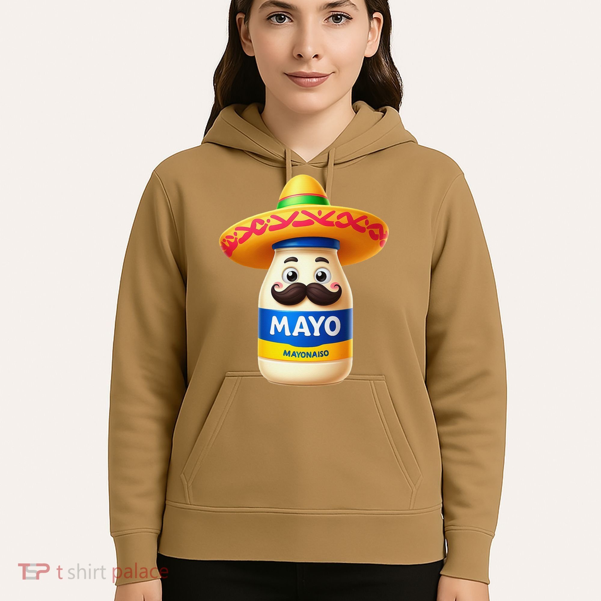Funny Cinco De Mayo Mayonnaise Bottle Mexican Fiesta Pun Hoodie
