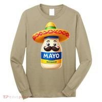 Funny Cinco De Mayo Mayonnaise Bottle Mexican Fiesta Pun Long Sleeve Shirt thumb 0