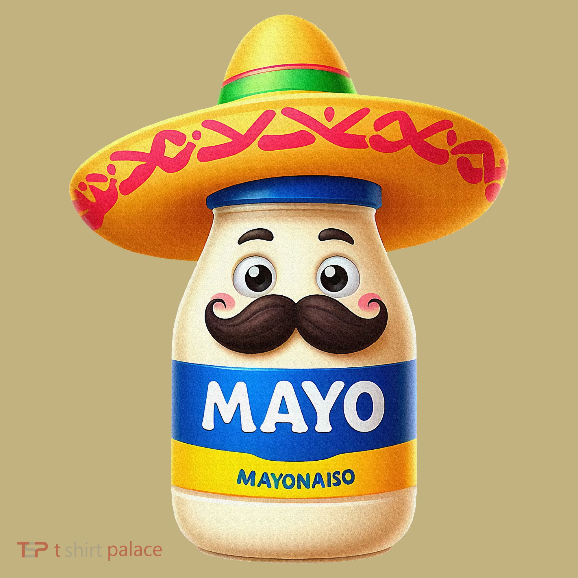 Funny Cinco De Mayo Mayonnaise Bottle Mexican Fiesta Pun Long Sleeve Shirt