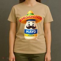 Funny Cinco De Mayo Mayonnaise Bottle Mexican Fiesta Pun T-Shirt thumb 4