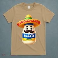 Funny Cinco De Mayo Mayonnaise Bottle Mexican Fiesta Pun T-Shirt thumb 5