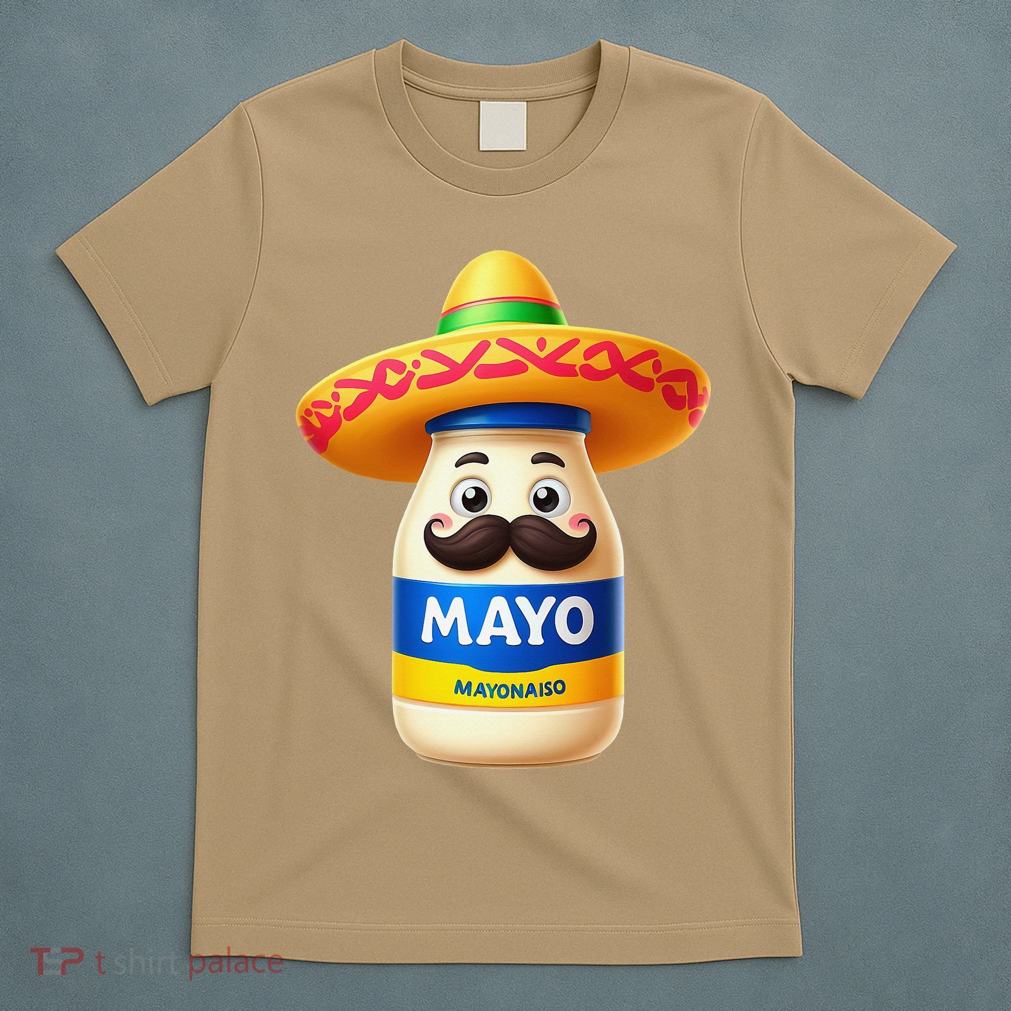 Funny Cinco De Mayo Mayonnaise Bottle Mexican Fiesta Pun T-Shirt