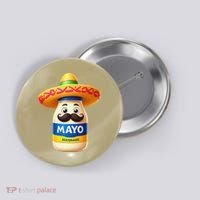 Funny Cinco De Mayo Mayonnaise Bottle Mexican Fiesta Pun Button thumb 0