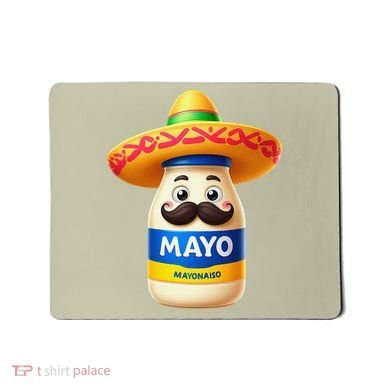 Funny Cinco De Mayo Mayonnaise Bottle Mexican Fiesta Pun Mousepad