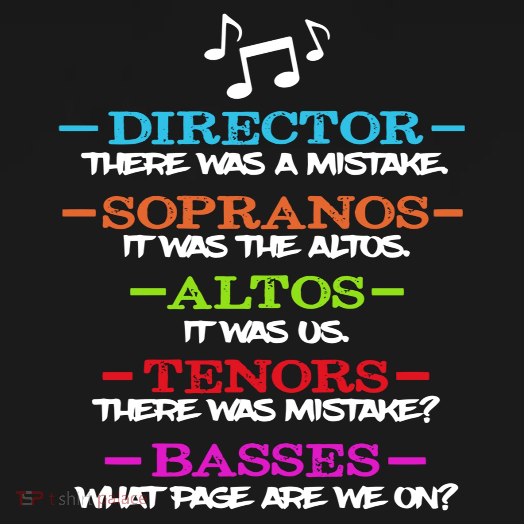 Funny Choir Director Soprano Alto Tenor Bass Show Choir Joke Women's Tank Top