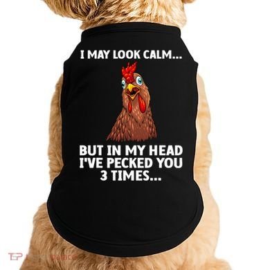 Funny Chicken Design Poultry Chicken Farmer Doggie Tank