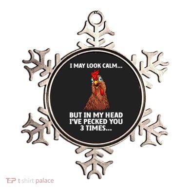 Funny Chicken Design Poultry Chicken Farmer Ornament