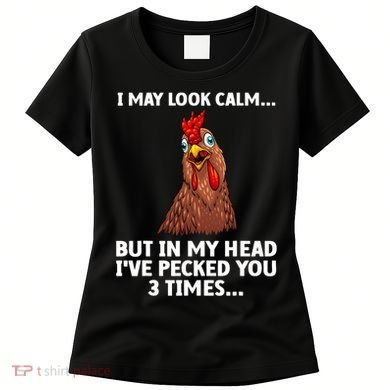 Funny Chicken Design Poultry Chicken Farmer Women's T-Shirt