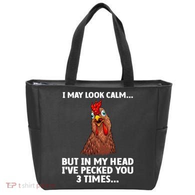 Funny Chicken Design Poultry Chicken Farmer Tote Bag